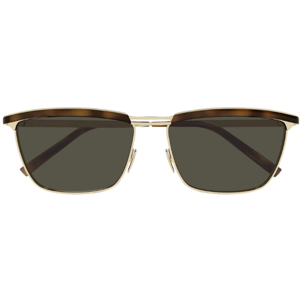 Saint Laurent Sl795 Joe Sunglasses. Gold/Gold Frame, Grey Lens